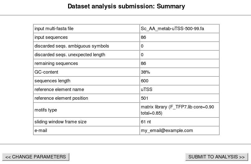 Form summary example